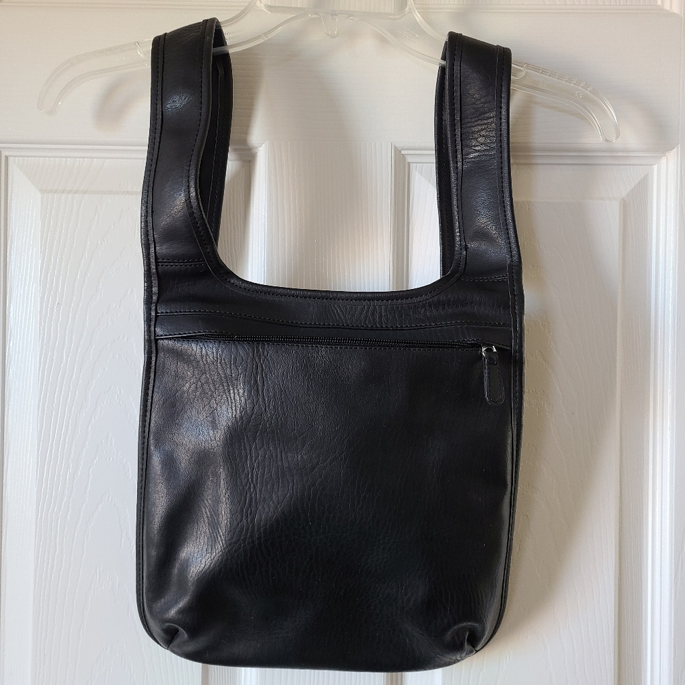 Black Leather backpack Bag